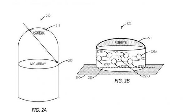 「图」微软新专利：包含鱼眼镜头和麦克风阵列的AI设备